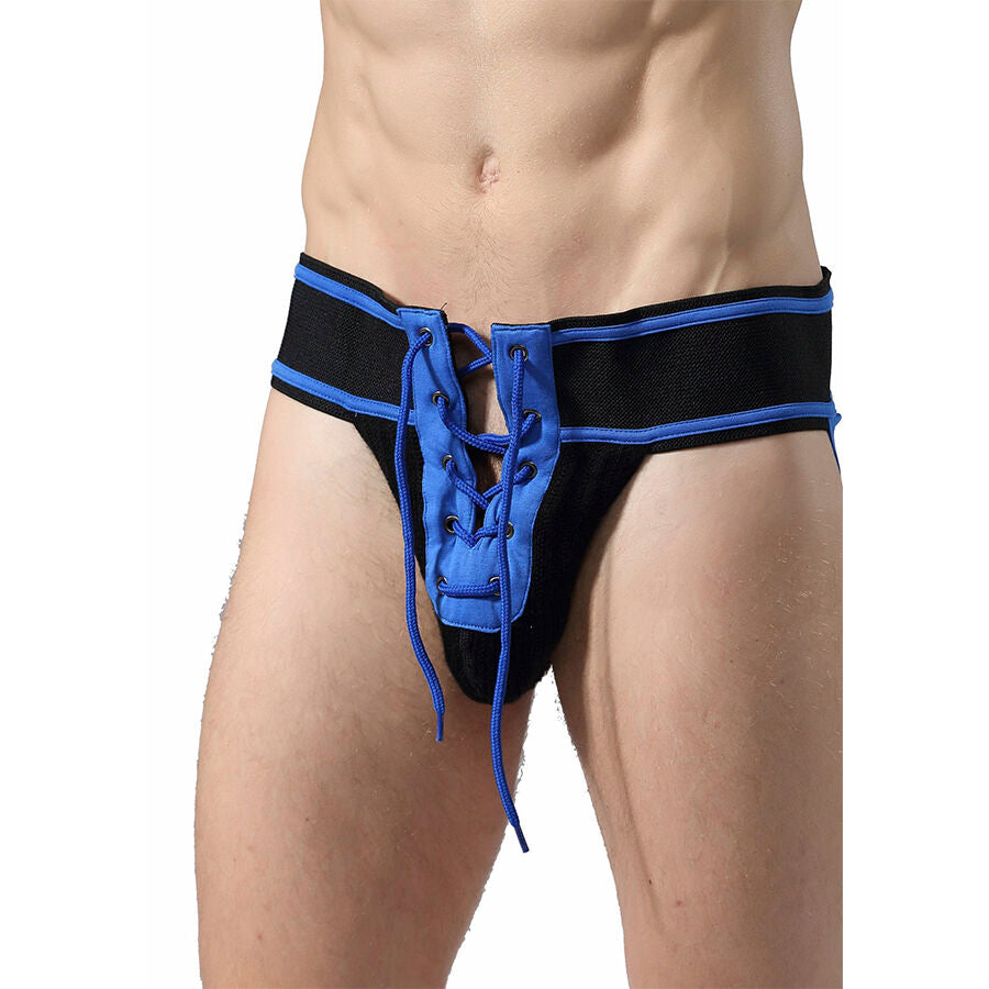MOB - JOCKSTRAP FETISH FOOTBALL BLEU TAILLE M