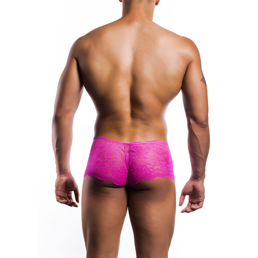 MOB - BOXER EN DENTELLE ROSE TAILLE S/M