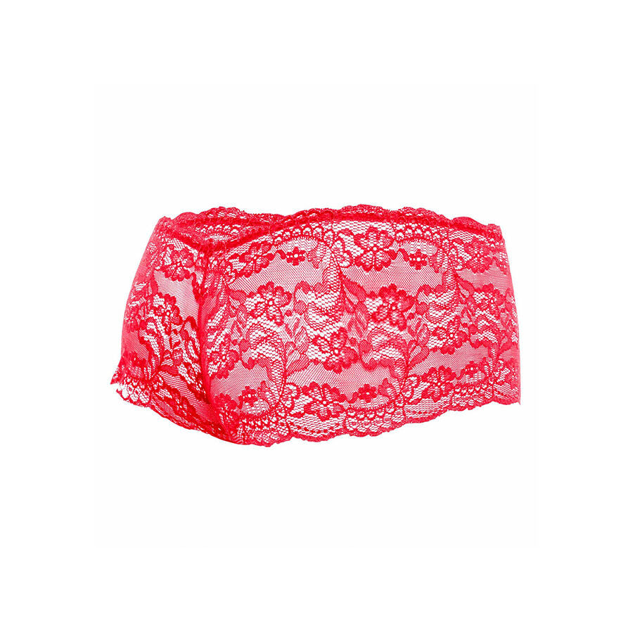 MOB - BOXER EN DENTELLE ROUGE TAILLE S/M