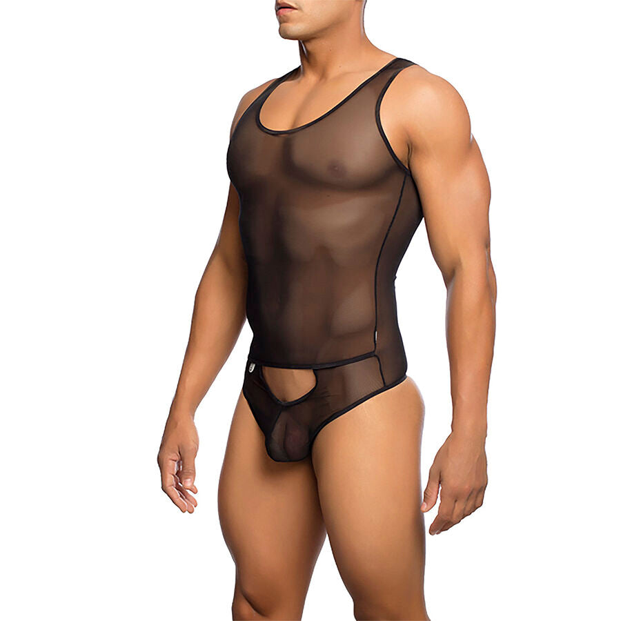 MOB - BODY TRANSPARENT NOIR TAILLE L/XL