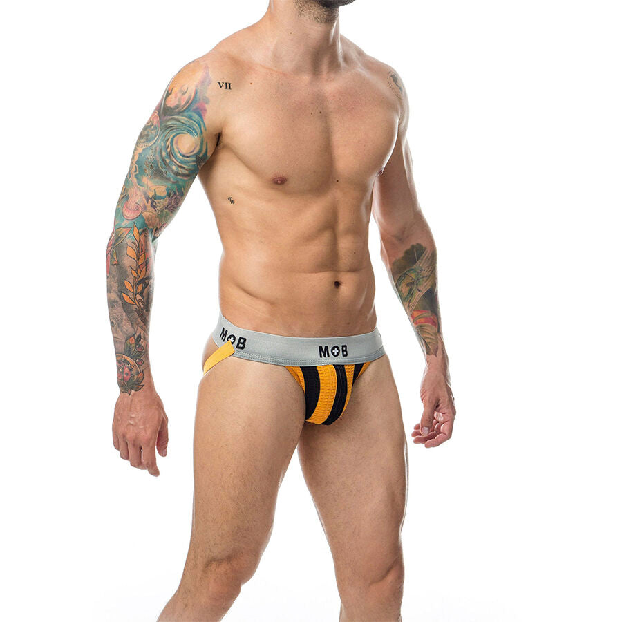 MOB - JOCK CLASSIQUE À RAYURES ORANGE TAILLE M