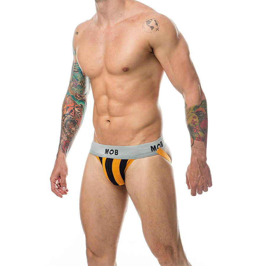 MOB - JOCK CLASSIQUE À RAYURES ORANGE TAILLE M