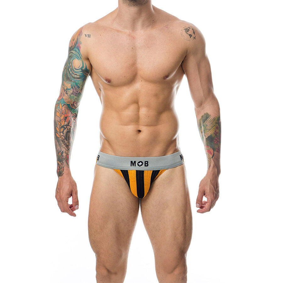 MOB - JOCK CLASSIQUE À RAYURES ORANGE TAILLE XXL