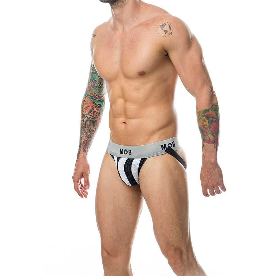 MOB - JOCK BLANC À RAYURES CLASSIQUES TAILLE XL