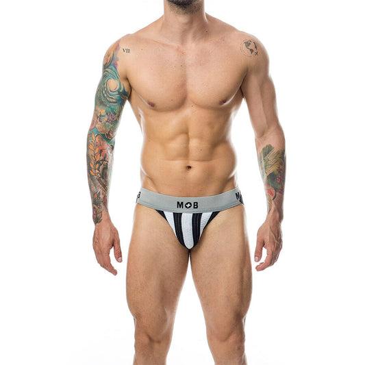 MOB - JOCK BLANC À RAYURES CLASSIQUES TAILLE XXL