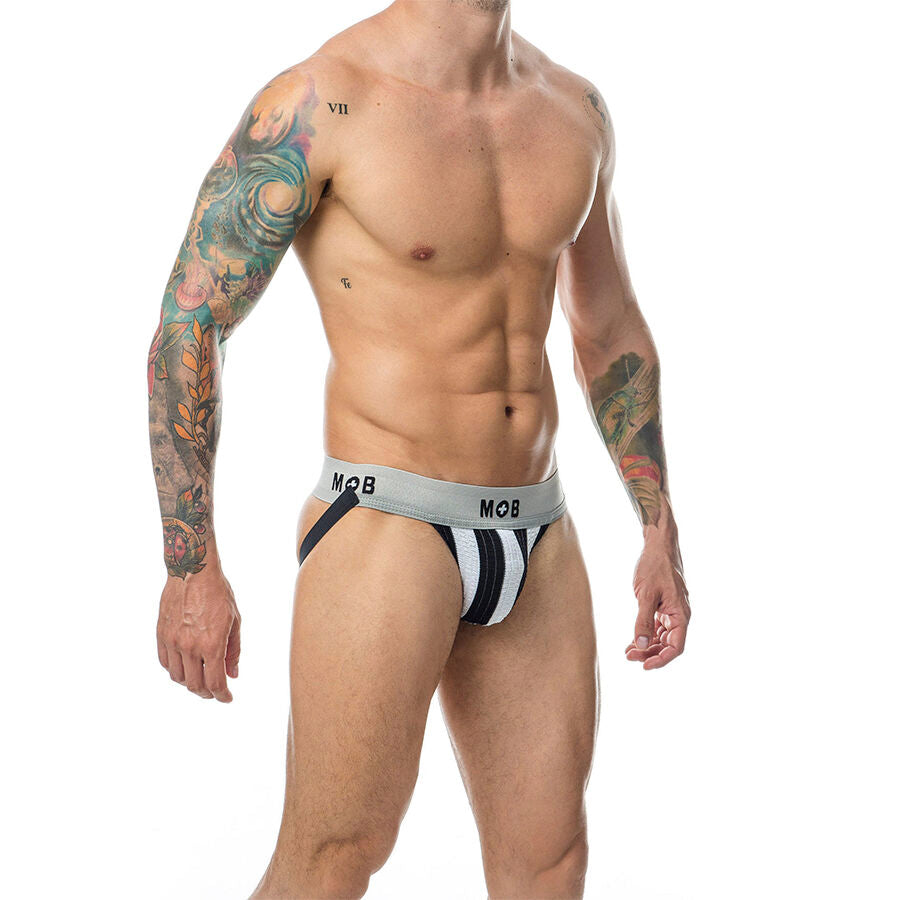 MOB - JOCK BLANC À RAYURES CLASSIQUES TAILLE XXL