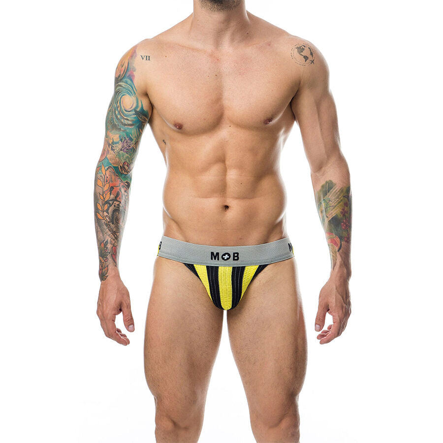 MOB - JOCK CLASSIQUE À RAYURES JAUNE TAILLE XXL
