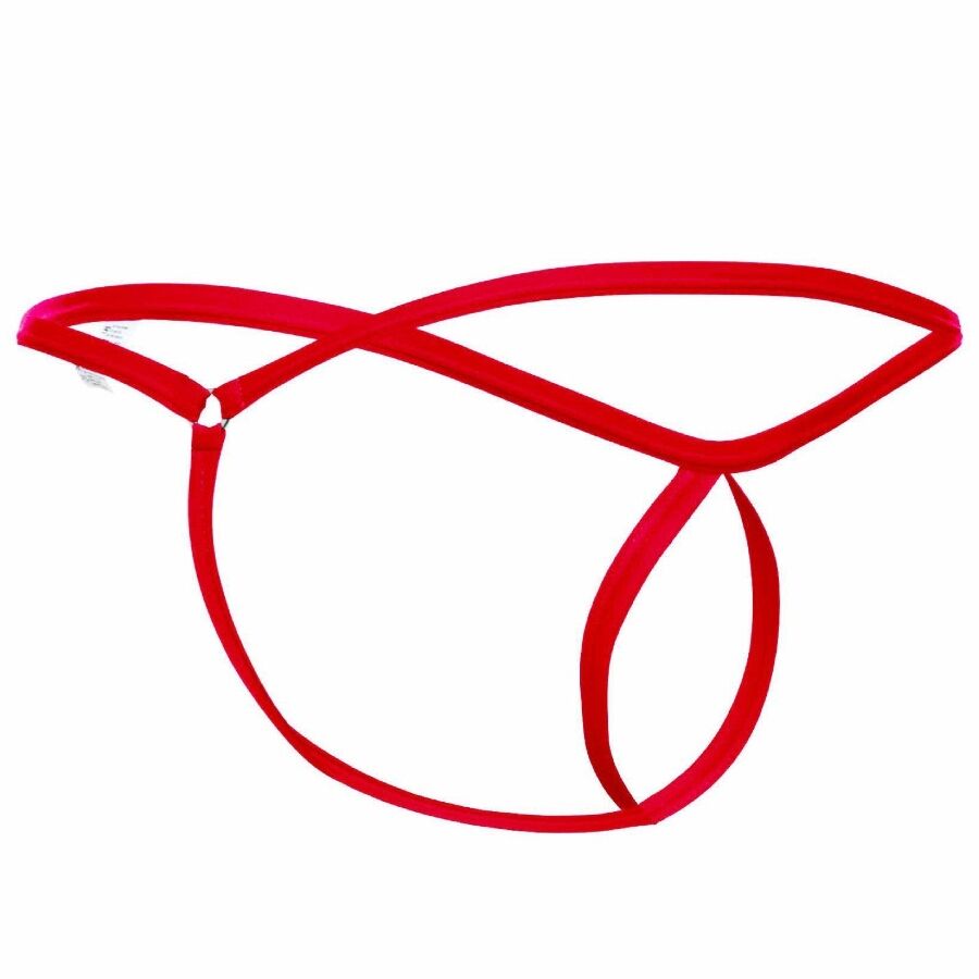 MOB - STRING ROUGE EN FORME DE LARME TAILLE L/XL