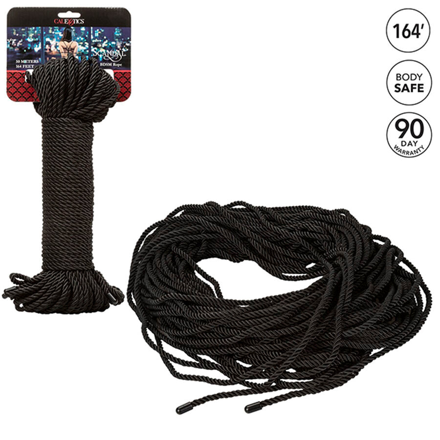 CALEXOTICS - SCANDAL CORDE BDSM NOIRE 50 M