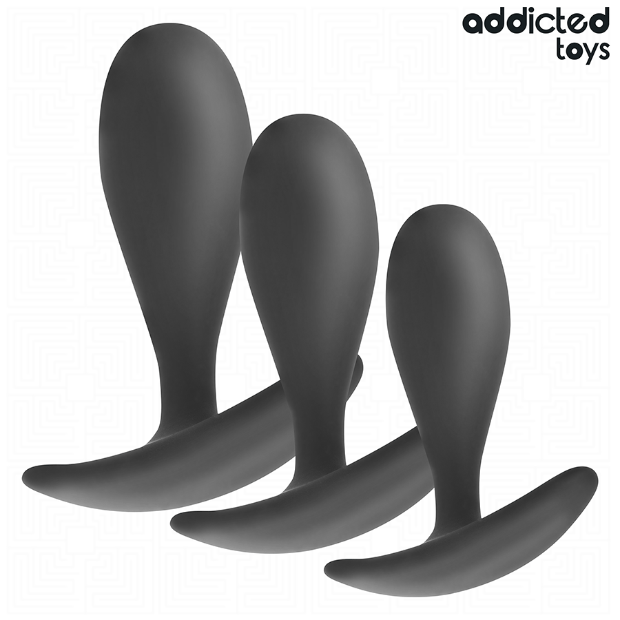 ADDICTED TOYS - LOT DE 3 PLUG ANAL MODÈLE 2