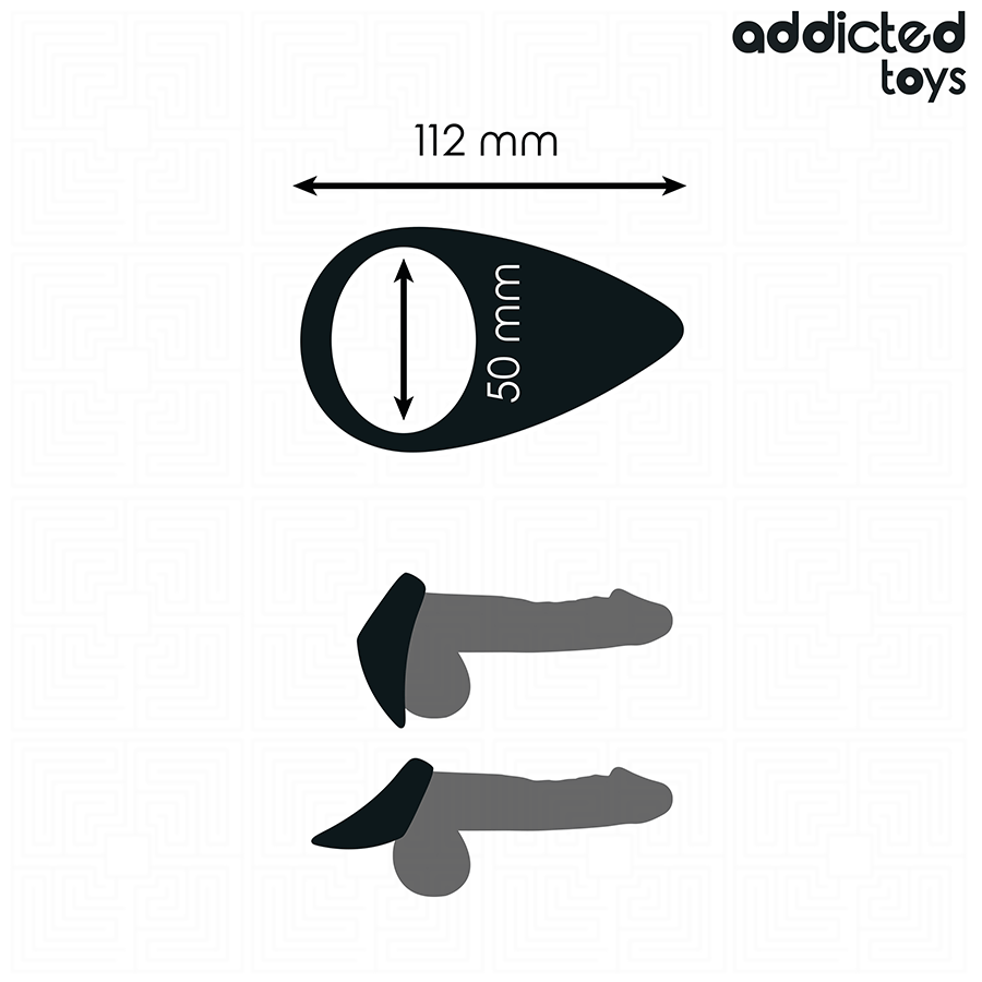 ADDICTED TOYS - ANNEAU PÉNIS EN FORME DE LARME
