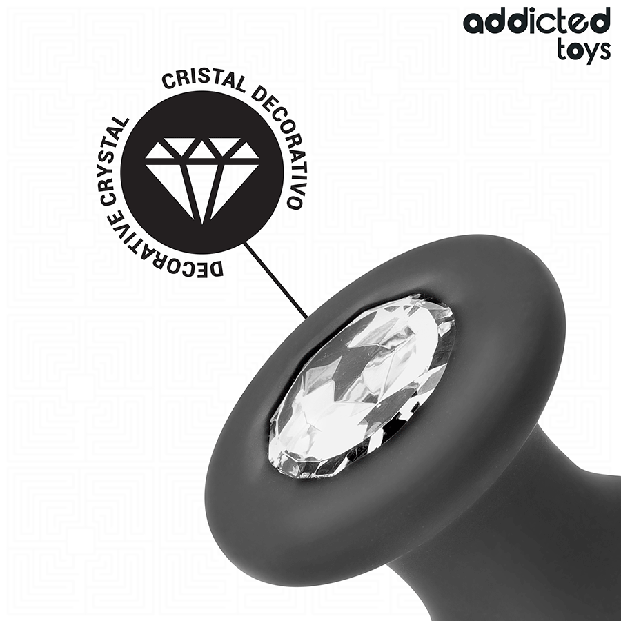 ADDICTED TOYS - PLUG ANAL AVEC BIJOU TAILLE L 12,6 CM