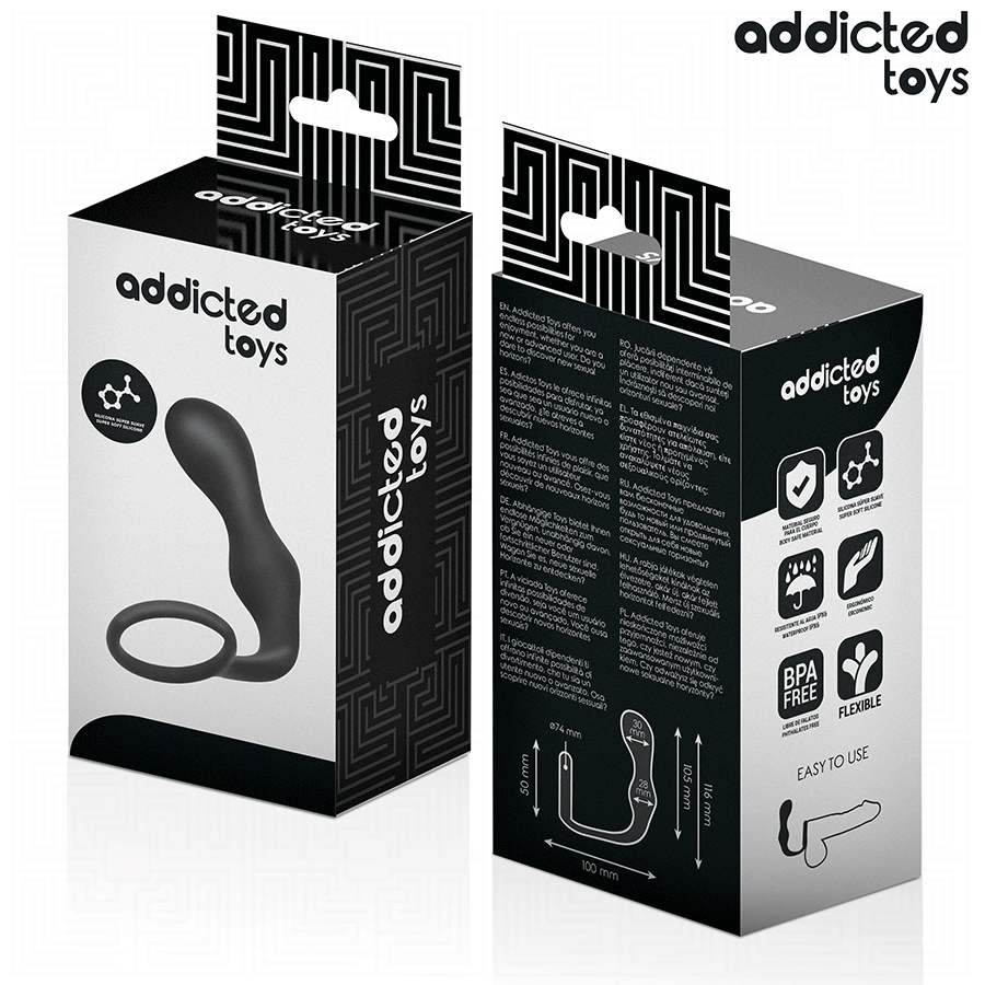 ADDICTED TOYS - PLUG ANAL AVEC ANNEAU MODÈLE 3