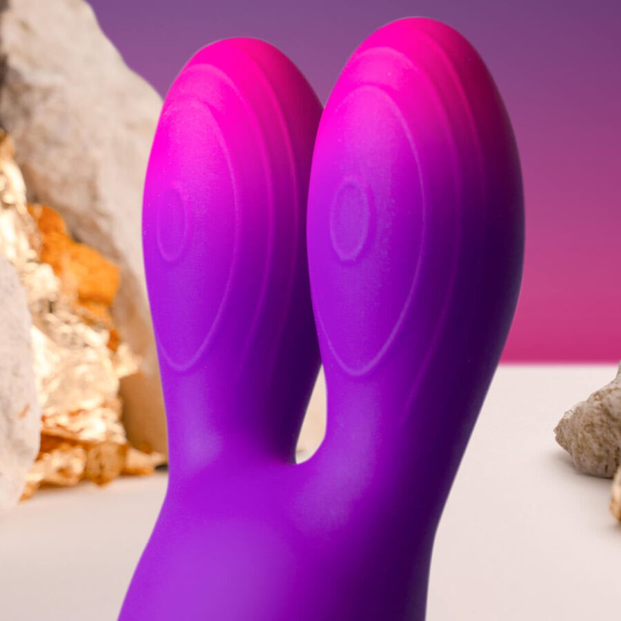 ROCKS-OFF - GLO-GIRL BUNNY VIBRATEUR FLEXIBLE VIOLET