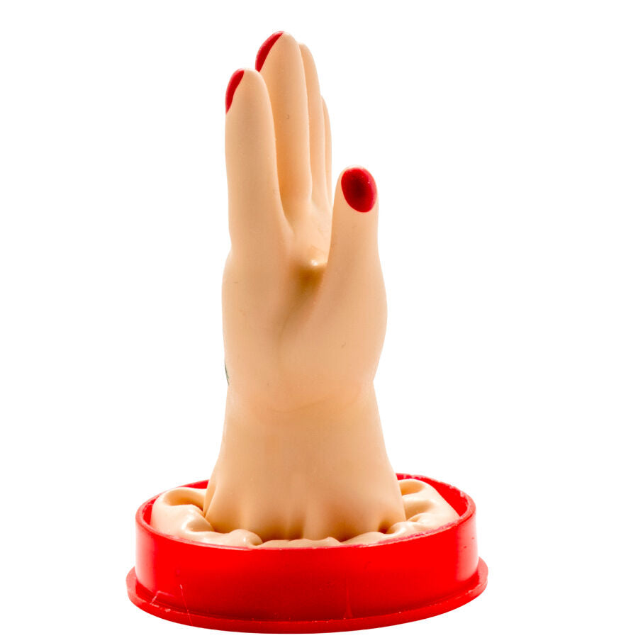 CONDOMERIE - PRÉSERVATIFS FANTAISIE PEINTS À LA MAIN MODÈLE MAIN 1