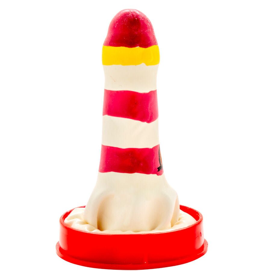 CONDOMERIE - PRÉSERVATIFS FANTAISIE PEINTS À LA MAIN PHARE