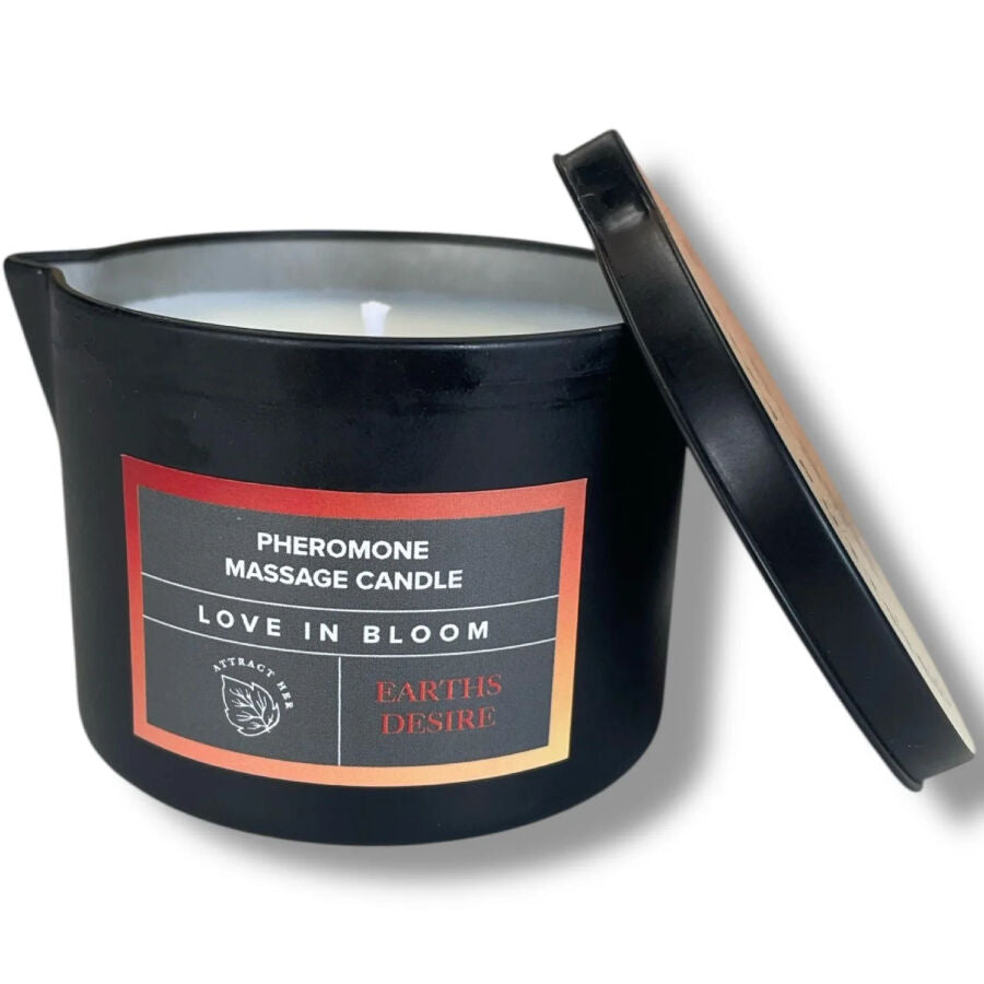 EYE OF LOVE - BLOOM BOUGIE DE MASSAGE SATIVA EARTHS DESIRE 150 ML