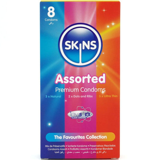 SKINS - PACK DE 8 PRÉSERVATIFS PREMIUM ASSORTIS