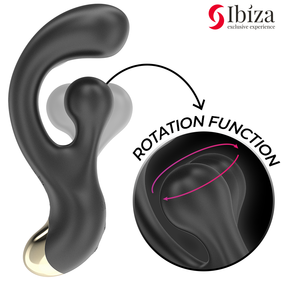 IBIZA - STIMULATEUR VIBRANT ET ROTATIF