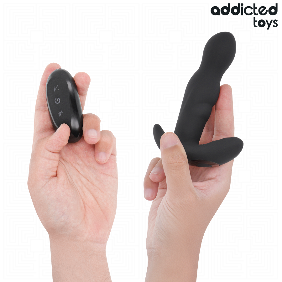 ADDICTED TOYS - PLUG ANAL VIBRANT ET ROTATIF AVEC TÉLÉCOMMANDE