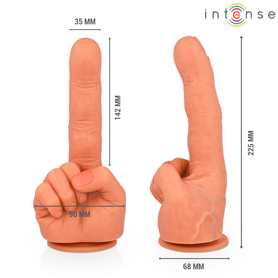 INTENSE - STIMULATEUR POINT G HUBERT MAIN FLEXIBLE 14,2 CM