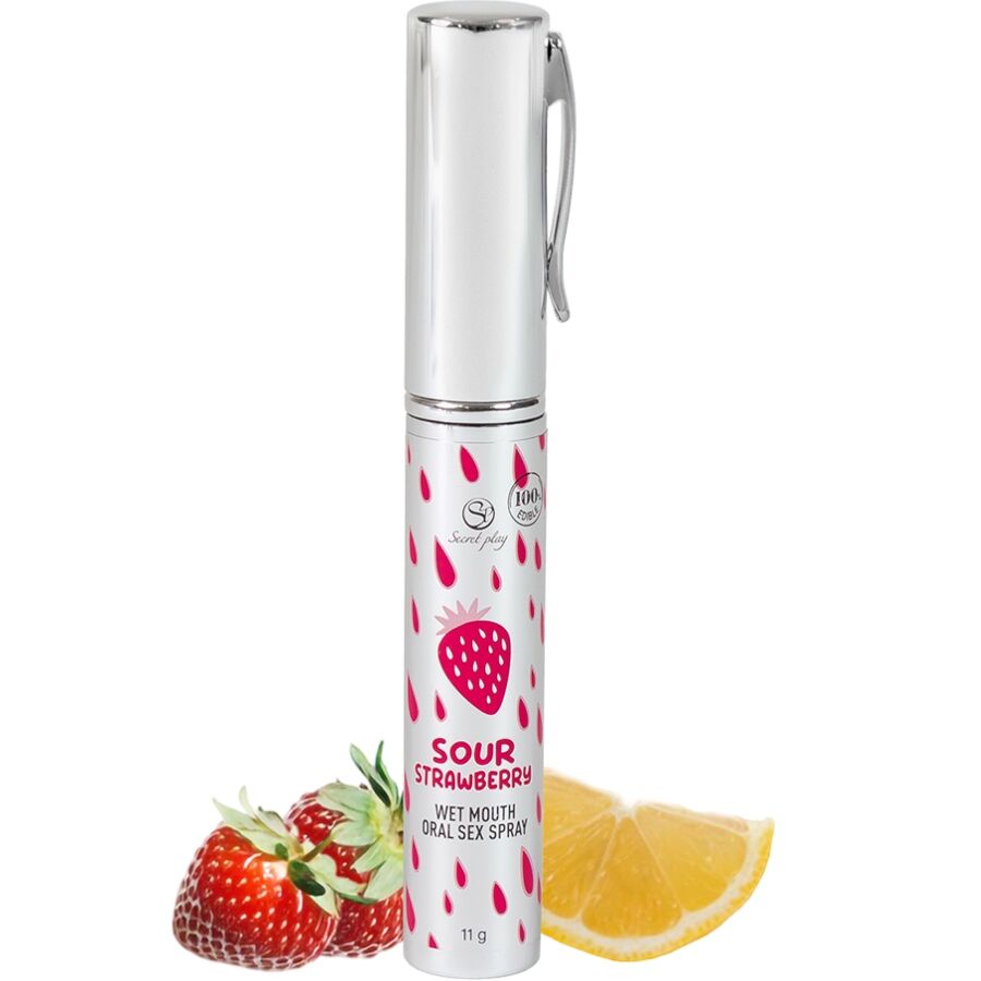 SECRETPLAY - SPRAY SEXUEL ORAL À LA FRAISE ACIDE