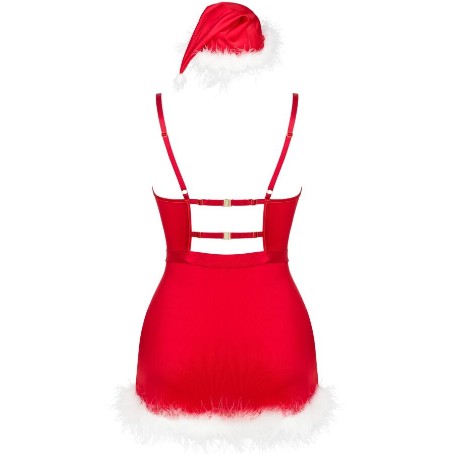 LIVCO CORSETTI FASHION - AGETHE LC 90607 CHEMISE + STRING + BONNET DE NOËL L/XL