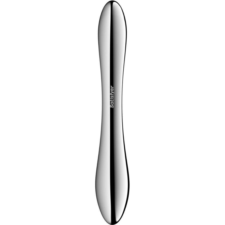 SATISFYER - PURE GRAVITY 1 GODEMICHET DOUBLE EXTRÉMITÉ EN ACIER INOXYDABLE