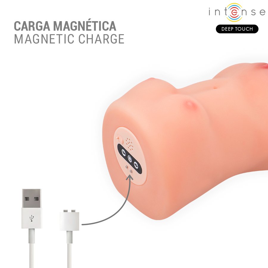 INTENSE DEEP TOUCH - VIBRATEUR ET MASTURBATEUR À SUCCION CATHERINE AVEC VOIX