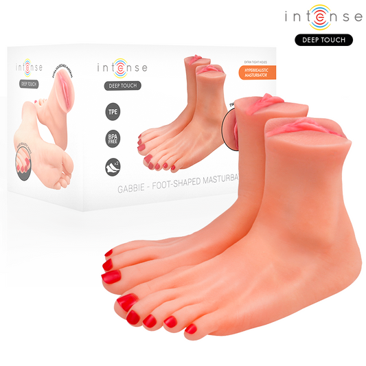 INTENSE DEEP TOUCH - GABBIE MASTUBADOR DEUX PIÈCES EN FORME DE PIED
