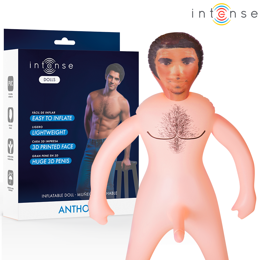 INTENSE DOLLS - POUPÉE GONFLABLE ANTHONY AVEC PÉNIS 3D