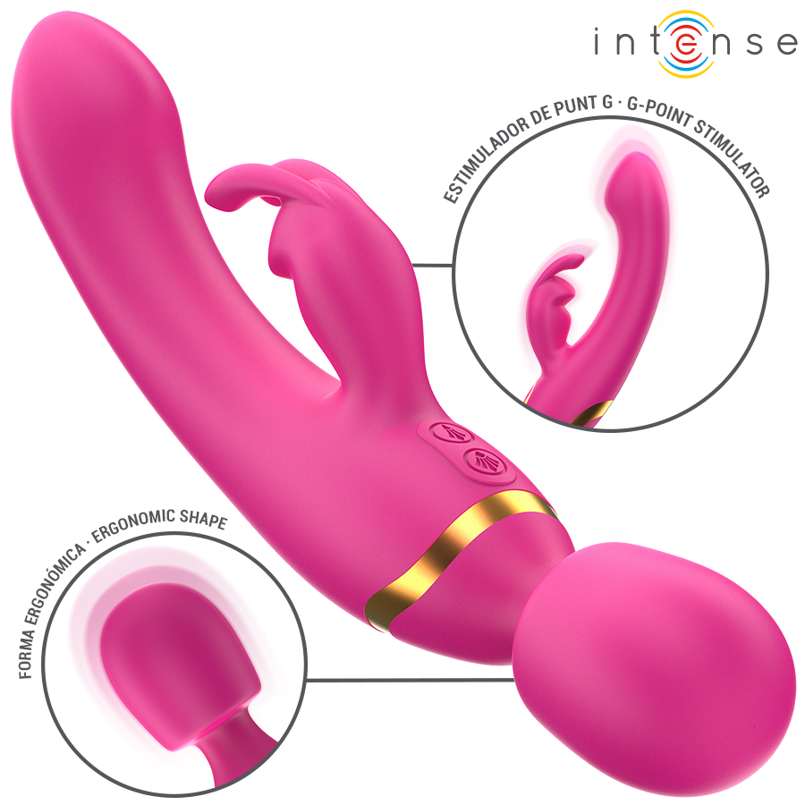 INTENSE - VIBRATEUR DOUBLE WINONA LAPIN ET BAGUETTE