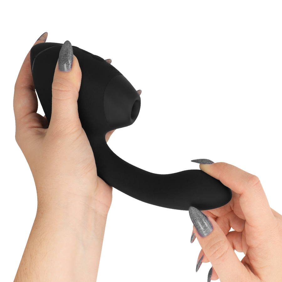 WOMANIZER - DUO NEXT STIMULATEUR CLITORIAL ET DE POINT G DOUBLE NOIR