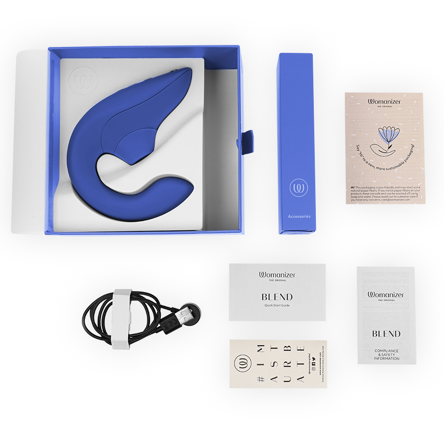 WOMANIZER - VIBRATEUR STIMULATEUR BLEU VIBRANT BLEU