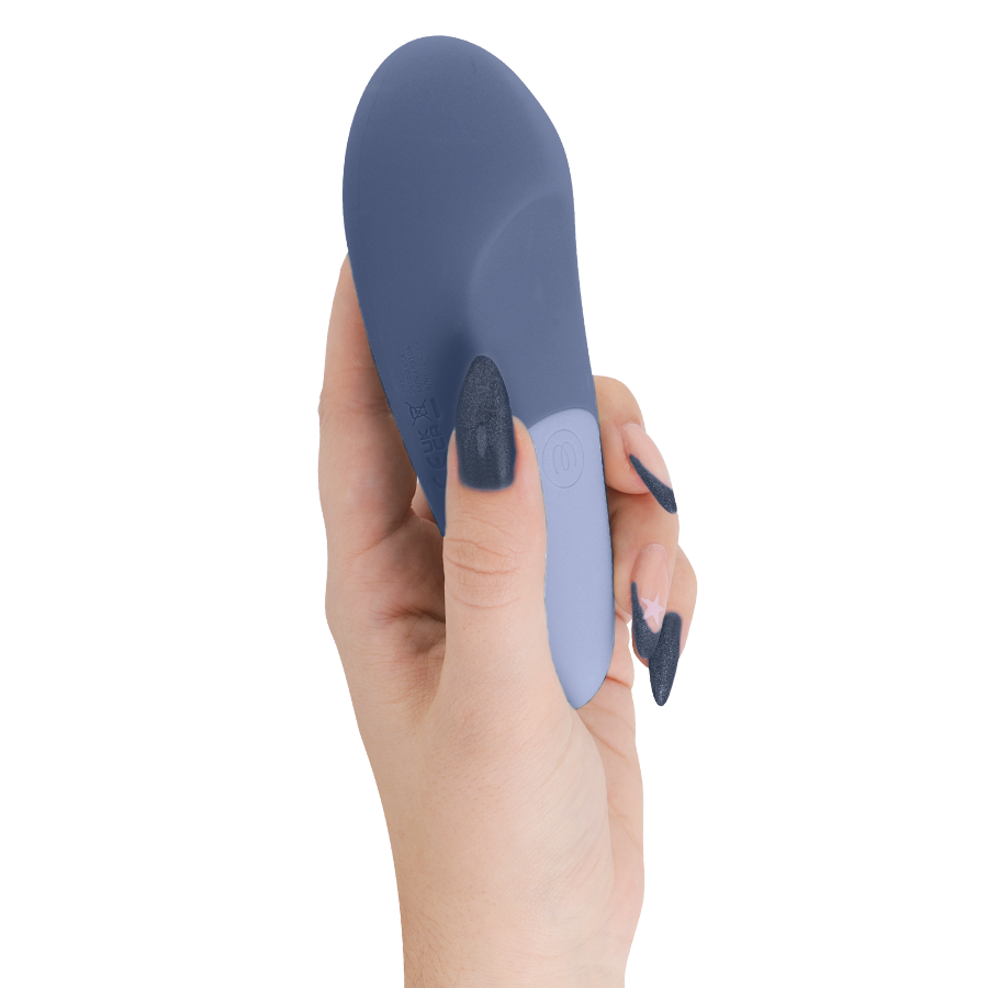 WOMANIZER - VIBE LAY-ON VIBRATEUR SILENCIEUX BLEU FONCÉ