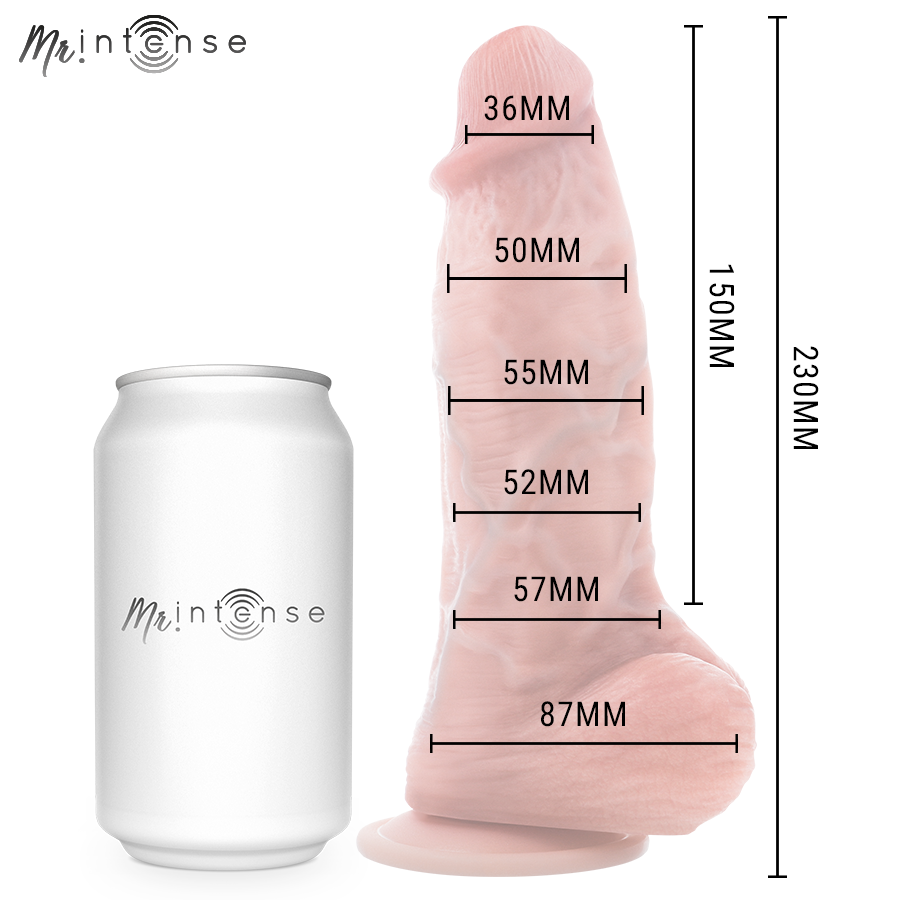 MR INTENSE - GODEMICHET EN SILICONE SPENCER MOYEN 23 CM -Ø- 5,7 CM