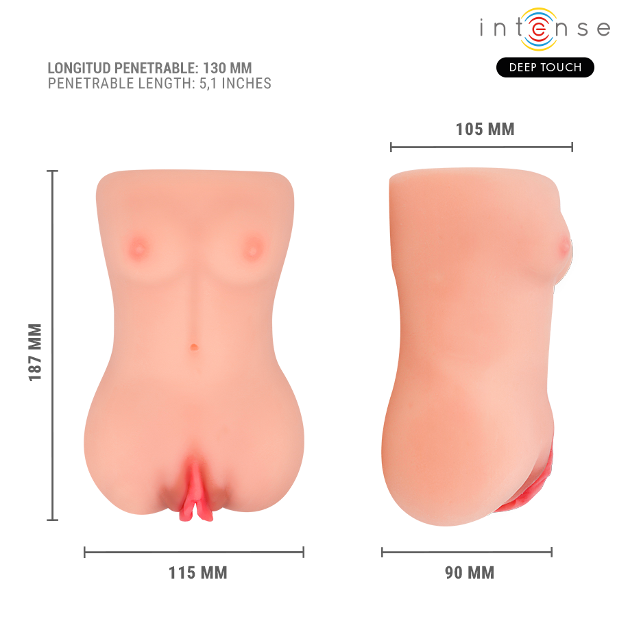 INTENSE DEEP TOUCH - VIBRATEUR ET MASTURBATEUR À SUCCION CATHERINE AVEC VOIX