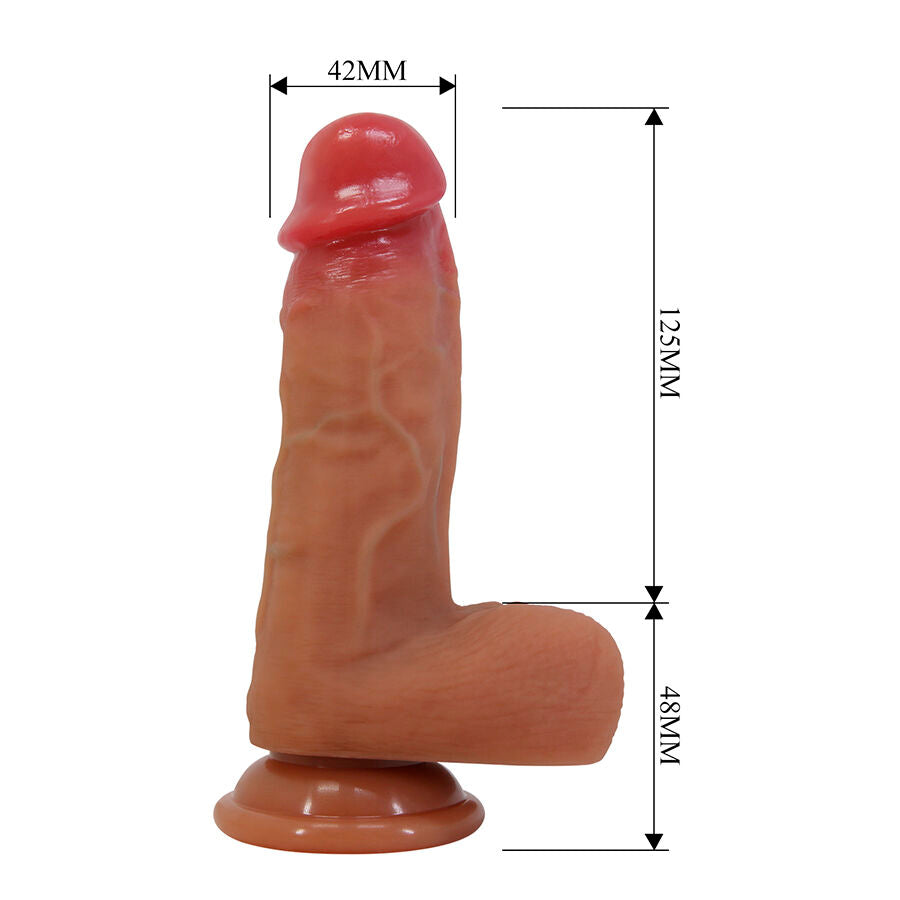 PRETTY LOVE - CURTIS GODEMICHET RÉALISTE AVEC VENTOUSE 17,3 CM -Ø- 4,2 CM