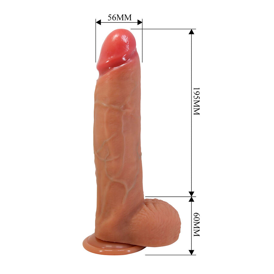 PRETTY LOVE - MENDEL GODEMICHET RÉALISTE AVEC VENTOUSE 25,5 CM -Ø- 5,6 CM