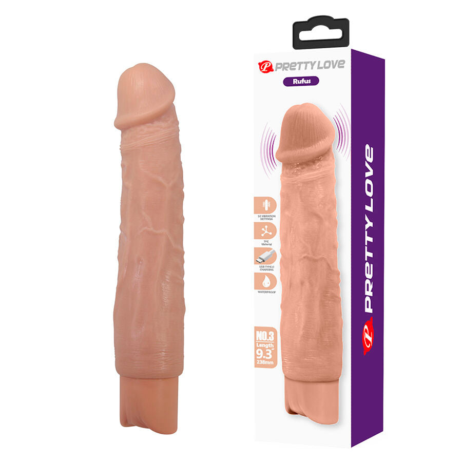 PRETTY LOVE - RUFUS VIBRATEUR FLEXIBLE ET RÉALISTE RUFUS