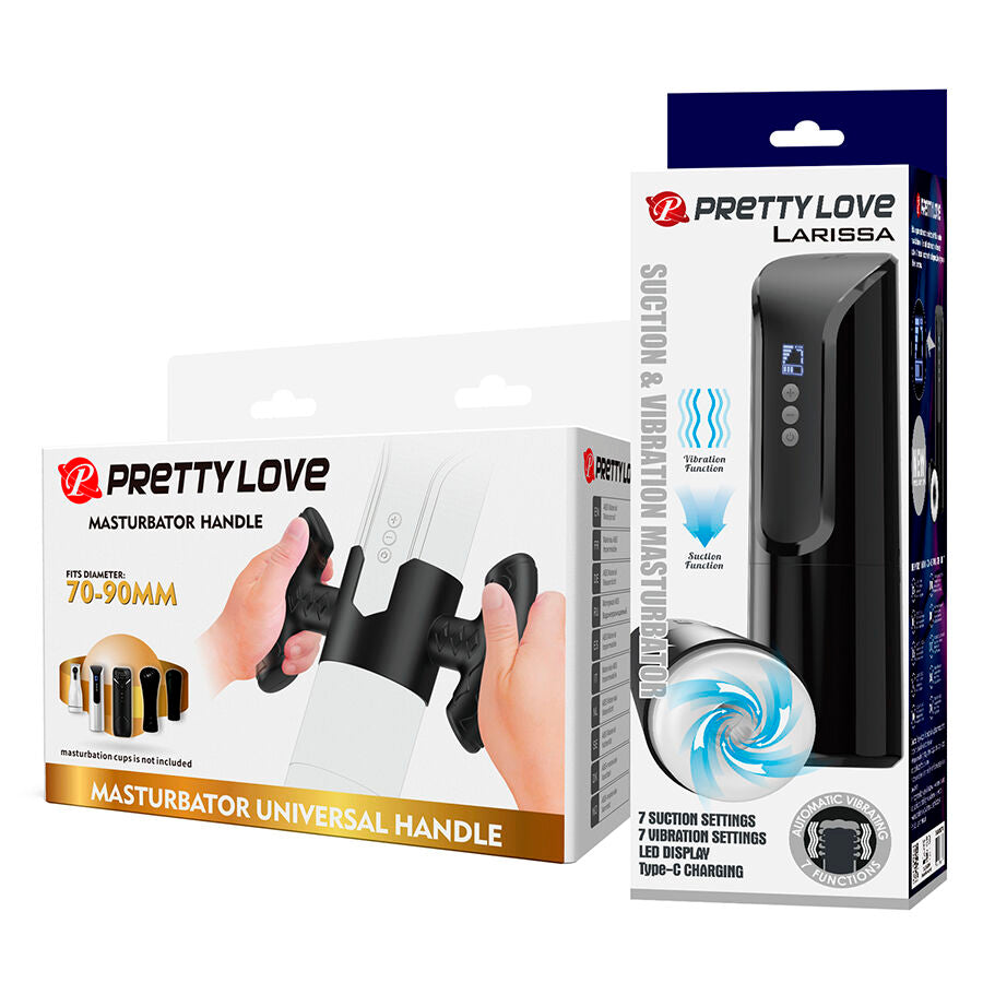 PRETTY LOVE - LARISSA  MASTURBATEUR À SUCCION AVEC VIBRATION + SUPPORT