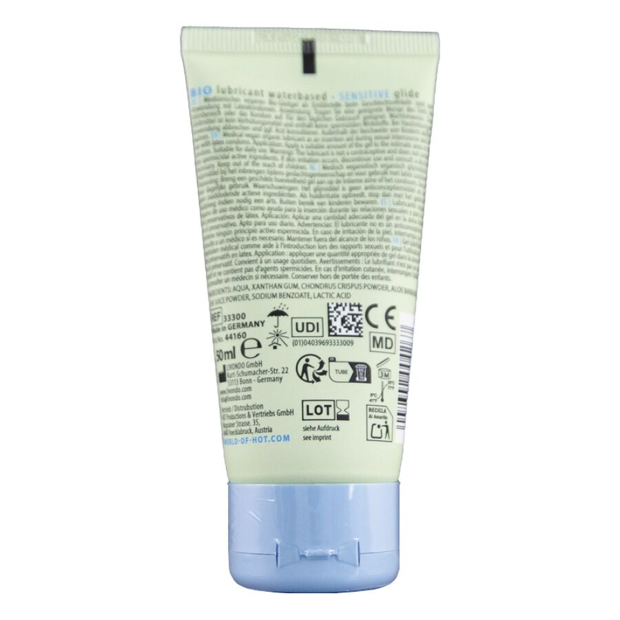 HOT - BIO LUBRIFIANT À BASE D'EAU SENSITIV 50 ML