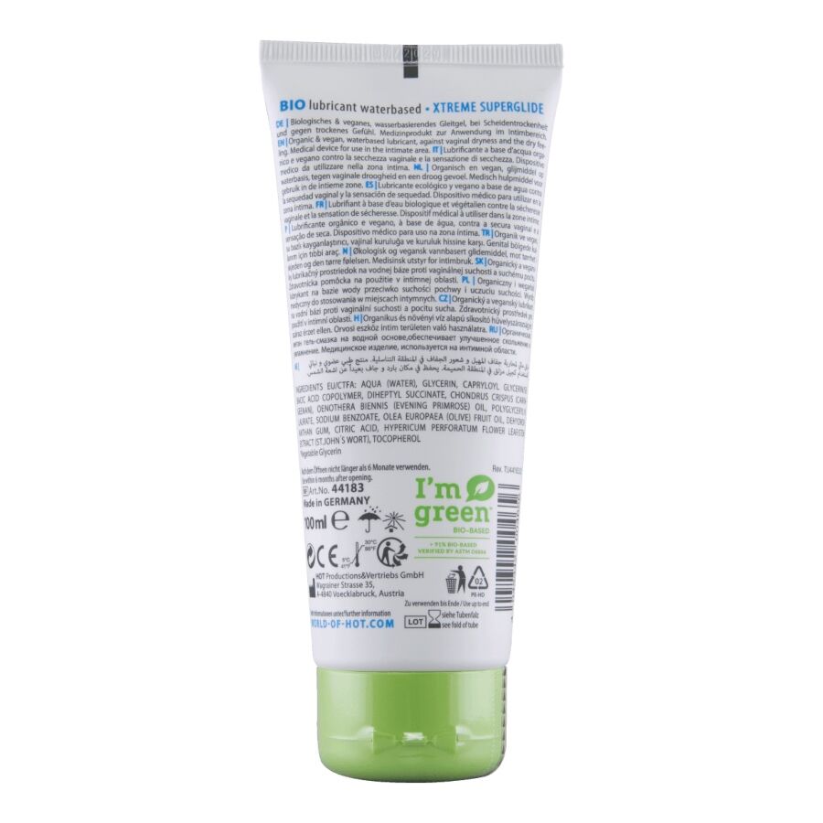 HOT - LUBRIFIANT BIO À BASE D'EAU XTREME 100 ML