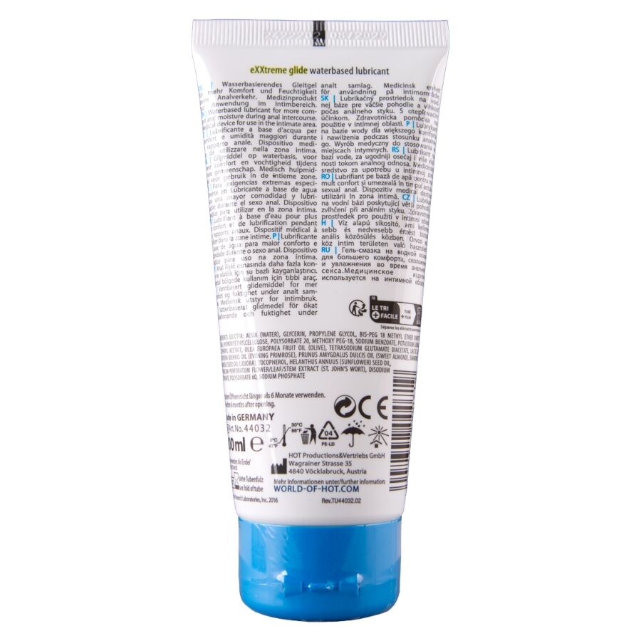 HOT - EXXTREME GLIDE LUBRIFIANT À BASE D'EAU + HUILE DE CONFORT A+ 100 ML