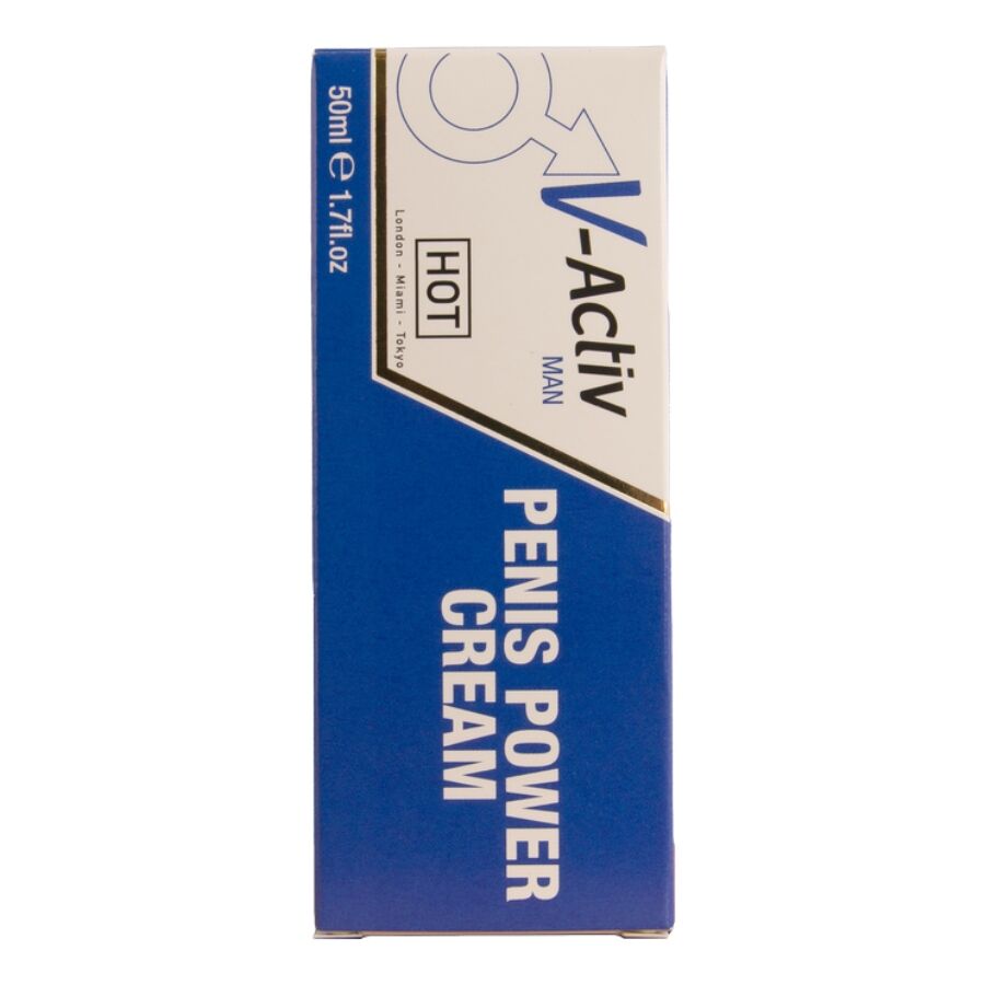HOT - CRÈME STIMULANTE POUR LE PÉNIS V-ACTIV POUR HOMMES 50 ML