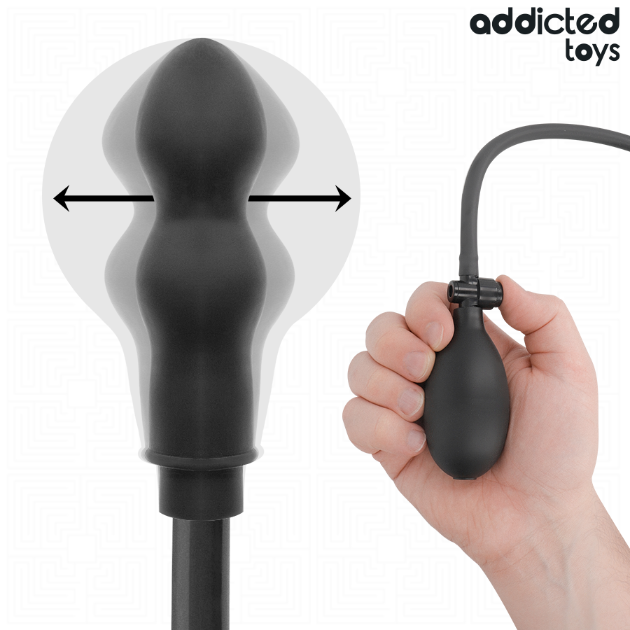 ADDICTED TOYS - PLUG ANAL DOUBLE GONFLABLE MODÈLE 1