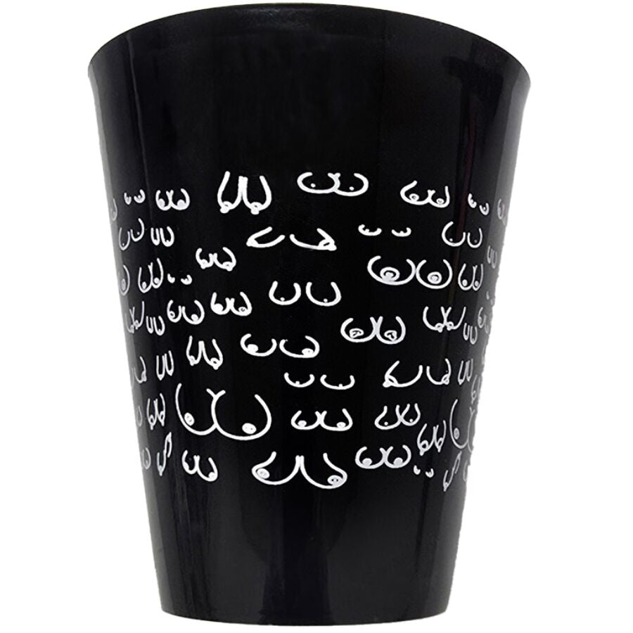DIABLO PICANTE - TASSE NOIRE 500 ML AVEC SEINS BLANCS