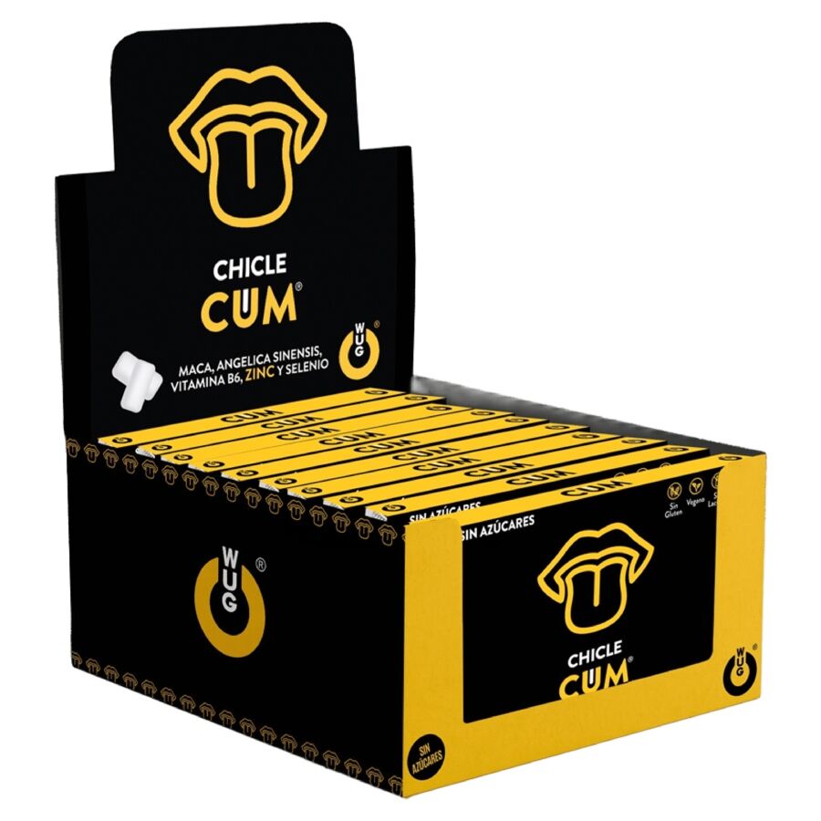 WUG SEX SENSE - AUGMENTATEUR DE CUM & REHAUSSEUR DE SAVEUR DE SPERME À LA BANANE | PRÉSENTOIR 12 X 8 UNITÉS
