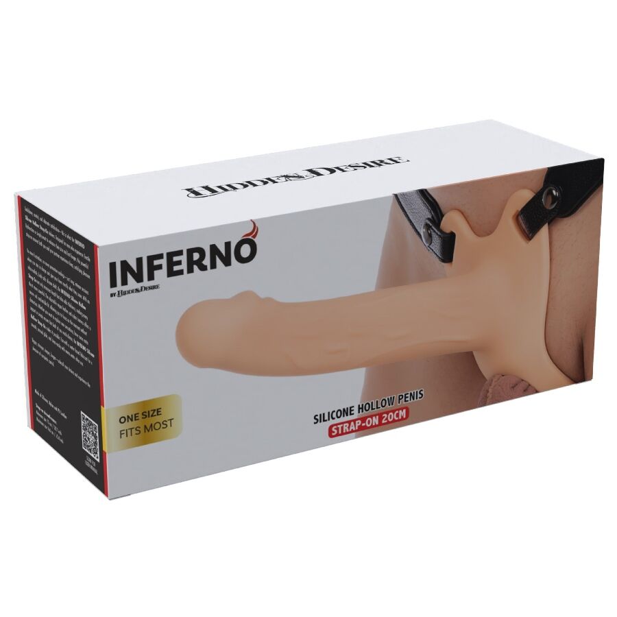 HIDDEN DESIRE - INFERNO MANCHON PÉNIS AVEC STRAP-ON 20 CM