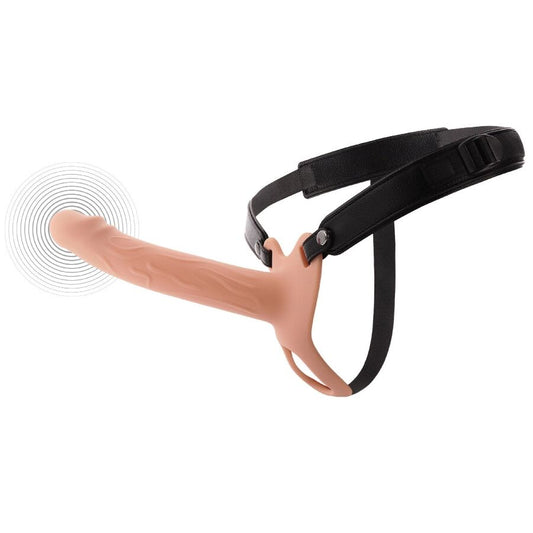 HIDDEN DESIRE - INFERNO MANCHON PÉNIS VIBRANT AVEC STRAP-ON 20 CM